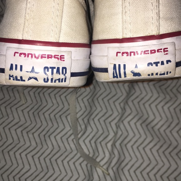 White Low Cut Conserve All Star Shoes - Picture 7 of 7